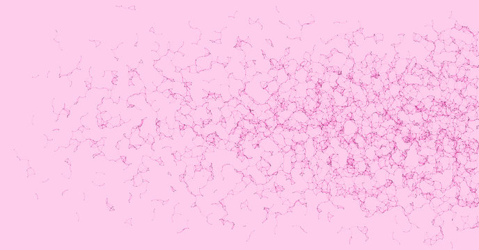 Network Mesh Procedural Art background illustration