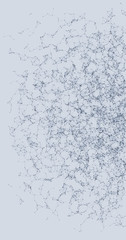 Network Mesh Procedural Art background illustration