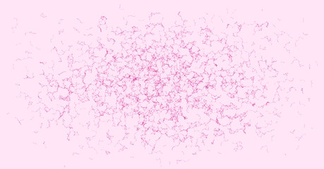 Network Mesh Procedural Art background illustration