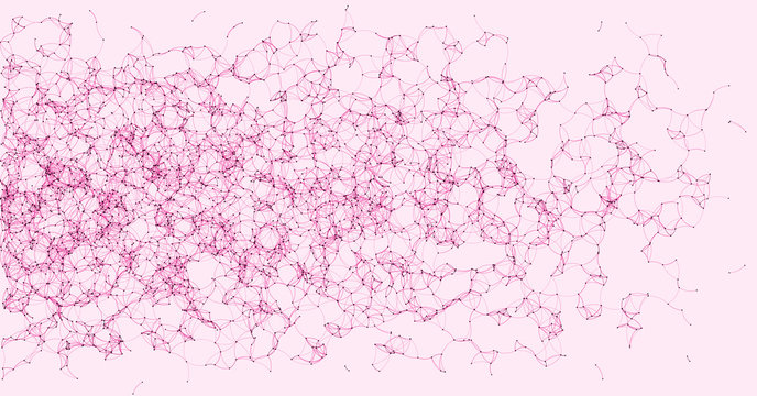Network Mesh Procedural Art background illustration