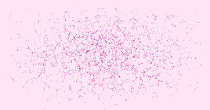 Network Mesh Procedural Art background illustration