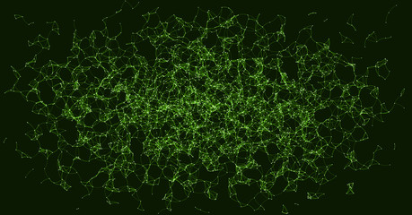 Network Mesh Procedural Art background illustration