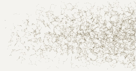 Network Mesh Procedural Art background illustration