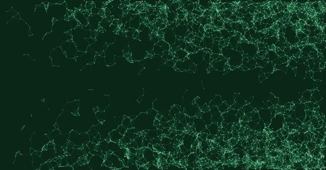 Network Mesh Procedural Art background illustration