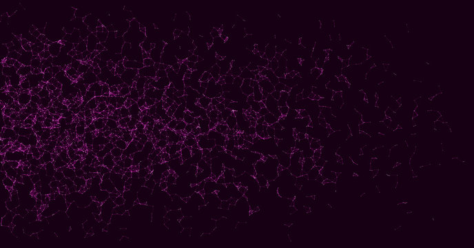 Network Mesh Procedural Art background illustration