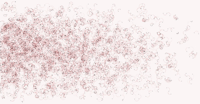 Network Mesh Procedural Art background illustration