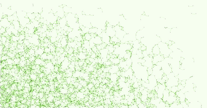 Network Mesh Procedural Art background illustration