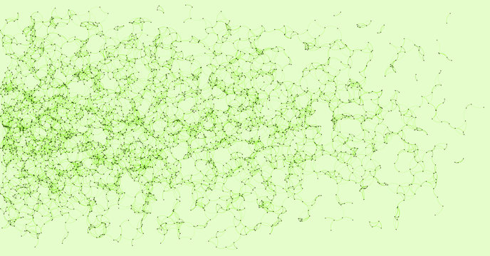 Network Mesh Procedural Art background illustration