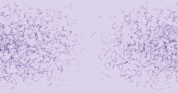 Network Mesh Procedural Art background illustration