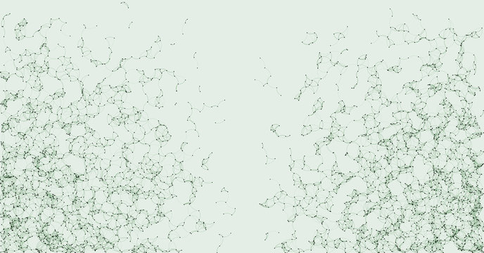 Network Mesh Procedural Art background illustration