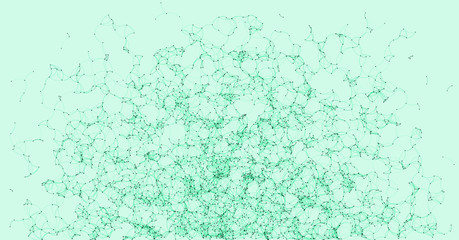 Network Mesh Procedural Art background illustration