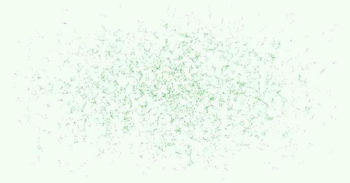 Network Mesh Procedural Art background illustration