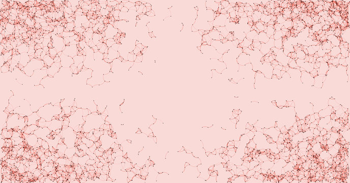 Network Mesh Procedural Art background illustration