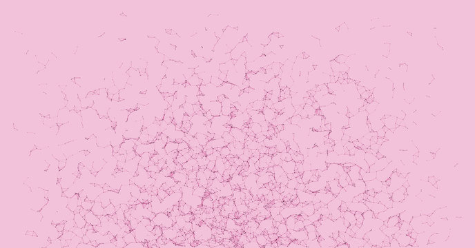 Network Mesh Procedural Art background illustration