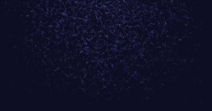 Network Mesh Procedural Art background illustration
