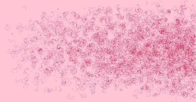 Network Mesh Procedural Art background illustration