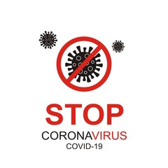 Coronavirus Prohibition Sign
