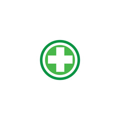 Cross medical Logo Template vector