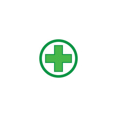 Cross medical Logo Template vector