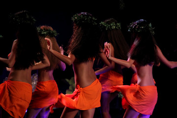 Tahitian dancers from Tahiti