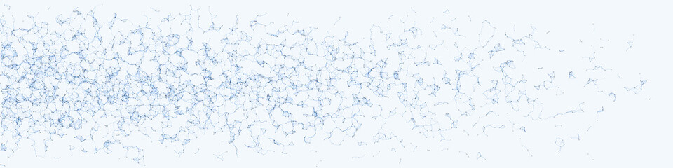 Network Mesh Procedural Art background illustration