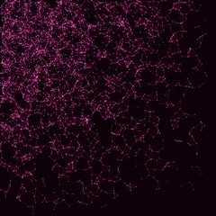 Network Mesh Procedural Art background illustration