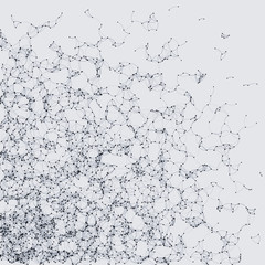 Network Mesh Procedural Art background illustration