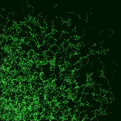 Network Mesh Procedural Art background illustration