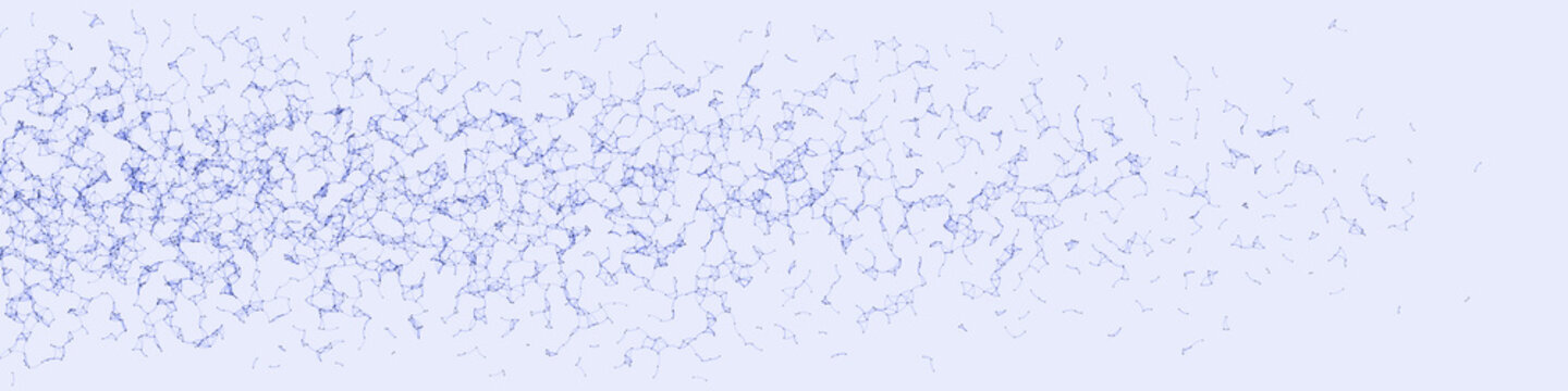 Network Mesh Procedural Art background illustration