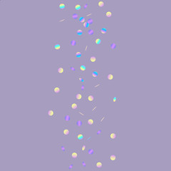 Color Flying Confetti Design. Confetti Wallpaper. Confetti Transparent Illustration. Color Vector Illustration.