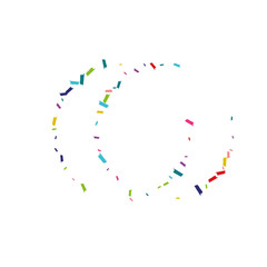 Obraz premium Color Fun Shine Illustration. Splash Background. Confetti Transparent Design. Rainbow Carnaval Backdrop.