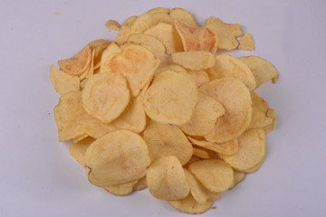 typical indian salty potato chips image