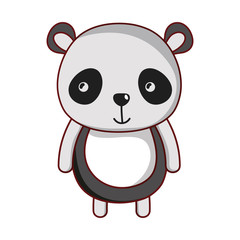 panda animal cartoon isolated icon design