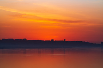 Predawn hour over the city