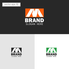 Illustration vector graphic of Letter M logo design