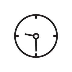 Clock icon vector