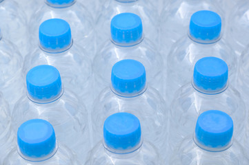 Pack of Plastic bottle isolated on white background