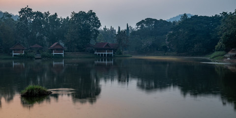 Obraz premium Soft tones of the dawn landscape