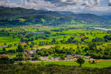 Stunning landscape in the Cabarceno nature park. Cantabria. Northern coast of Spain