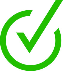 Right Check mark icon symbol