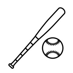 Baseball equipment icon vector