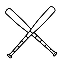 Baseball equipment icon vector