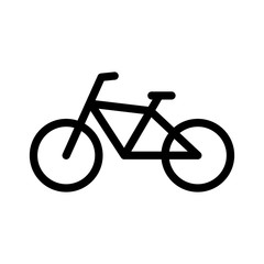 Bicycle icon on white background vector.