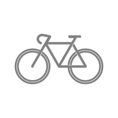 Bicycle icon on white background vector.