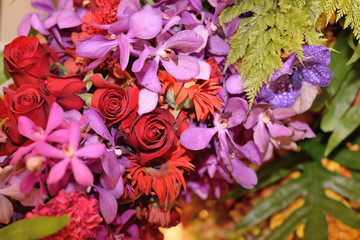 bouquet of red roses