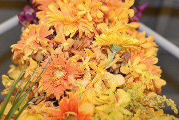 bouquet of yellow flowers