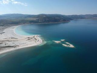 The Salda Lake like Maldives from Burdur Turkey