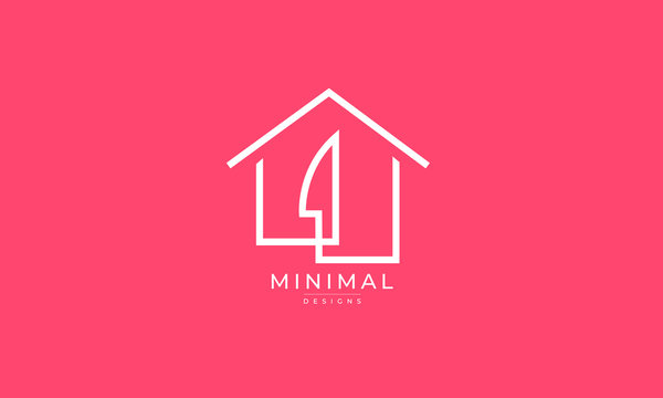 A line art icon logo of a house with a knife 