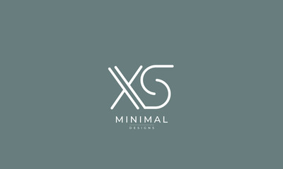 Alphabet letter icon logo XS