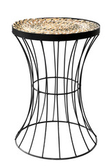 Stylish table on white background